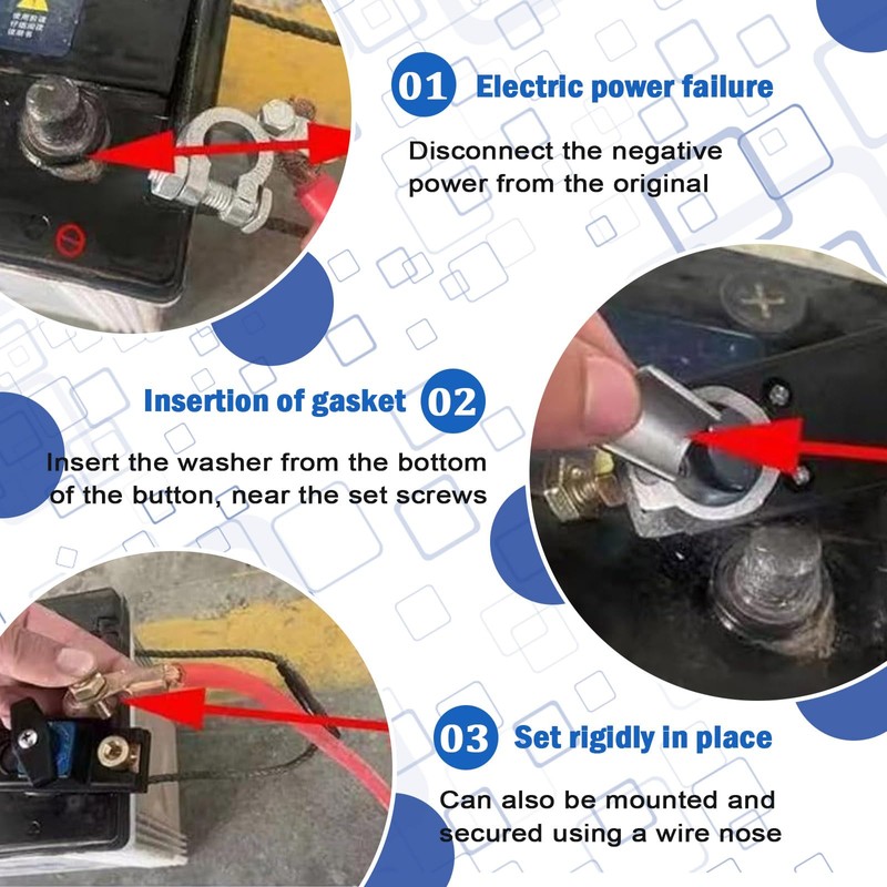 Xanadued 2 Pack Smart Car Battery Disconnect Switch, Heavy Duty