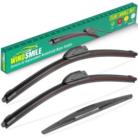 WINDSMILE 26" 17" 14" Windshield Wiper Blades Replacement for Mazda 3 2019 2020 2021 20...