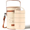 Stackable Stainless Steel Thermal Lunch Box with Lunch Bag and