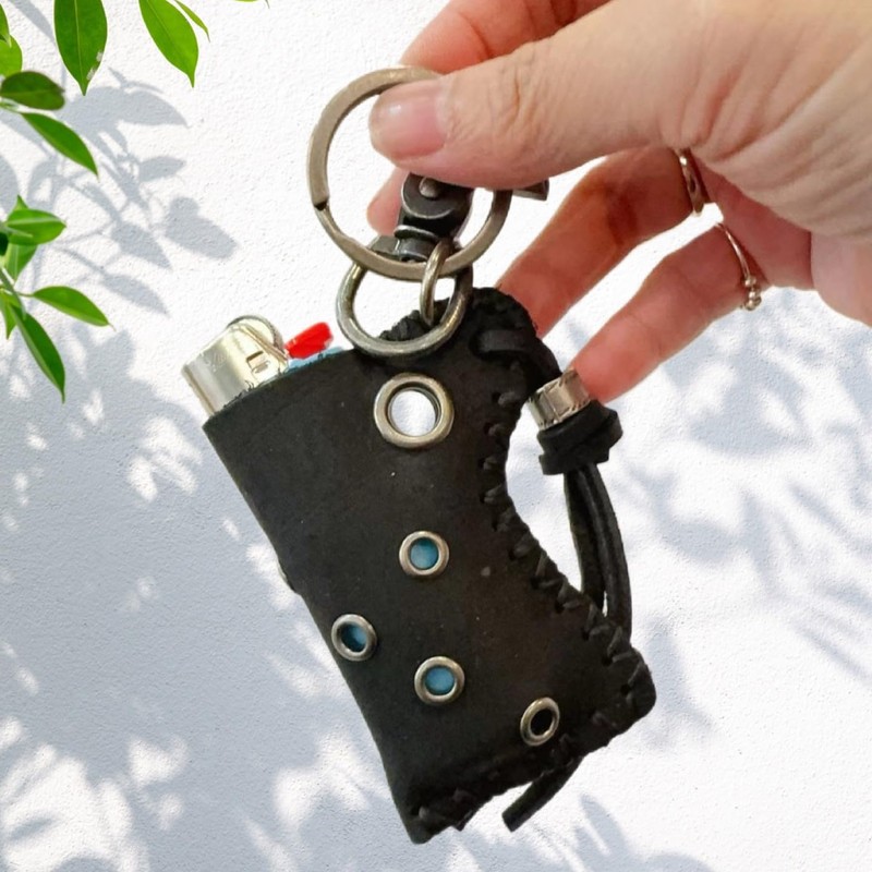 Leather Lighter Case Compatible BIC Lighter Standard Full Size in