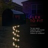 UltraPro LED Rope Lights, 50ft Premium Smoke Black Rope, Warm