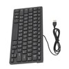 78 Key Ultra Slim Wired Keyboard Ergonomic QWERTY Layout Dual