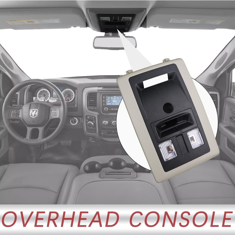 TQPONLY Overhead Console LED Dome Light Compatible with Dodge Ram