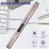 IUIRE Rechargeable Arc Lighter Electric Candle Lighter with Double Safety