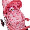 Dolls To Play 25" Baby Doll Stroller Pram w/ Carrier,
