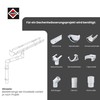 INEFA Gutter Connector Semicircular, PVC NW 150 Grey Gutter Connector,