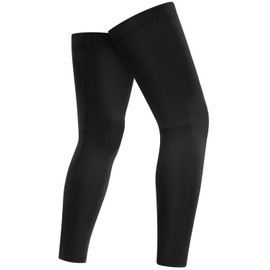 qualidyne Cycling Leg Warmers Fleece Lined Thermal Long Bike Leg Sleeves Bicycle Biking Leg Warmers.