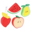 4pcs Bath Bath Rinser Exfoliator Loofah Cartoon Bath Sponge Pu