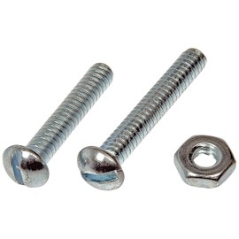Dorman 784-602D Machine Screw With Nuts - 3/16 In.-24 X 1 In., 1-1/4 In., 12 Pack