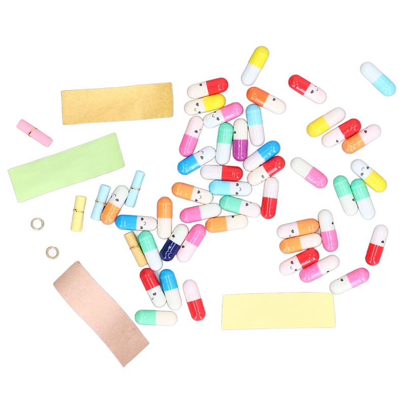 370Pcs Message Capsules Deliver Message Cute Patterns Cute Love Capsules