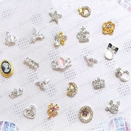 Nail parts Crown parts Ribbon parts Star parts Ring parts (WB867C0) / 네일파츠 왕관파츠 리본파츠 별파츠 반지파츠 (WB867C0)