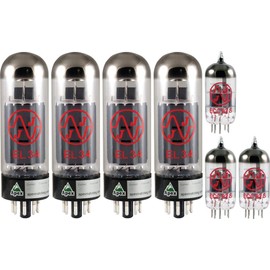 JJ Electronic 100W Tube Set, 3x 12AX7-S, 1x EL34-JJ-MQ (Apex Matched, 4x EL34-JJ), Guitar Amplifier Tubes
