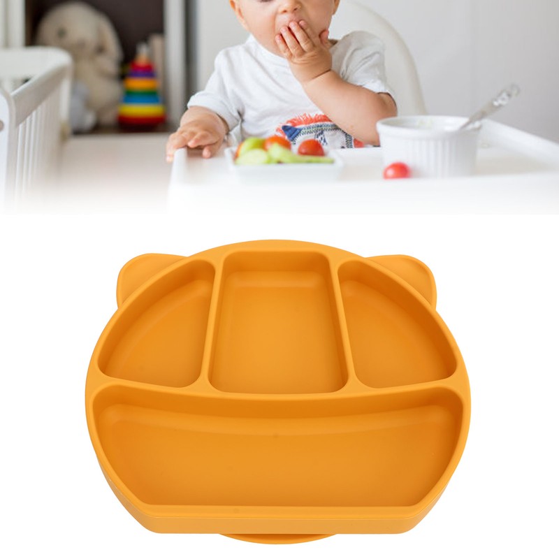 Silicone Suction Plate Safe Food Grade One Piece Cute Panda