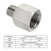 sourcing map Hexagonal Reducing Socket, 1/8 PT Male to 1/4