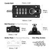 Kitmose 2 Pack Black Combination Lock, Rust Resistant, 4 Digit