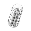 madesmart - 90666 madesmart Clear Soft Grip 8x3 Bin Organizer,