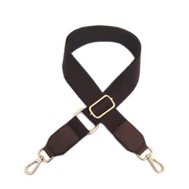 ZOONAI Canvas Crossbody Shoulder Bag Strap Wide Handbag Purse Strap Adjustable Replacement Handbag Belt (Coffee)