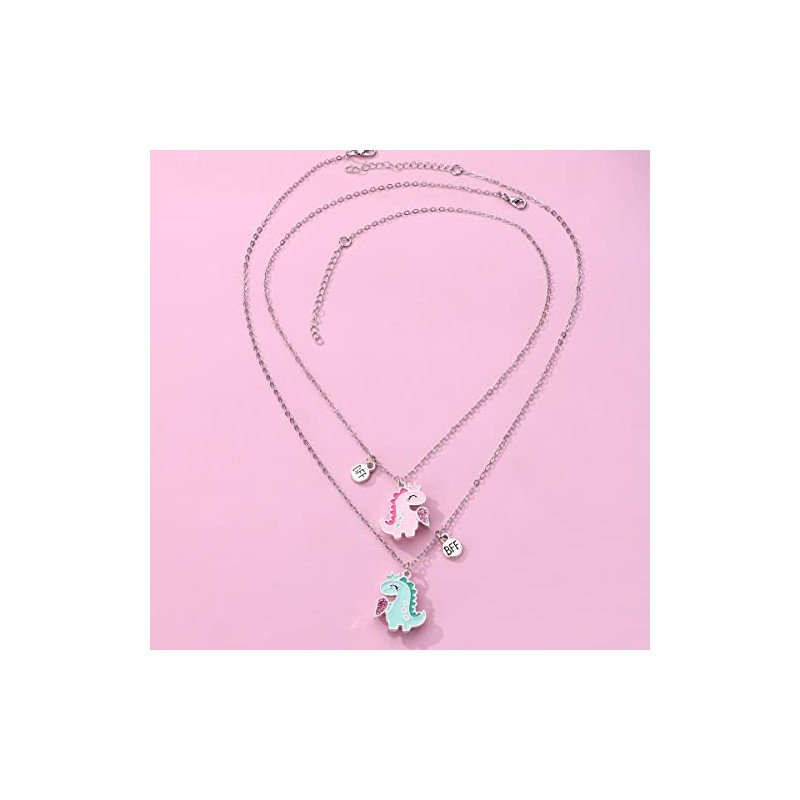 DOYYCA Best Friend Necklace Gifts Friendship Necklace Magnetic Matching Heart