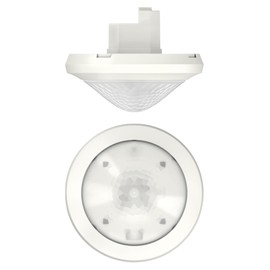 Theben 2080520 theRonda S360-100 UP WH I Passive Infrared Presence Detector I Ceiling Mounting Flush-Mounted I Round Detection Range 360° Diameter 8 m (50 m²) I 1 Channel Light I PIR