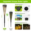 GEARLITE GEARLTIE Solarlampen fr Au?en Garten 4 Stck, 800 mAh Solar Gartenleuchten mit Warm/Wei?em LED, IP65 Wetterfest Solarleuchten Garten aus Metall, Gartendeko fr Drau?en Weg Outdoor FT (Style B)