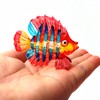 ZOOCRAFT Aquarium Handicraft Miniature Hand Blown Glass Fish Figurine Red
