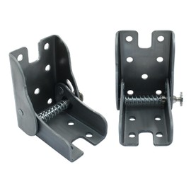 BokWin 2pcs 90 Degree Hinges Heavy Duty, Silver Self Locking Hinge Folding Workbench Hinges for Table Folding Legs Beds Furniture