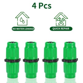 OldPAPA 4 Pcs Expandable Garden Hose Repair Kit, Hose Repair Accessories, Dual-Channel Hose Female Male Connectors Compatible with Pocket Hose Fits Expandable Garden Hose