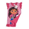 Girls Gabby’s Dollhouse Nightdress Frilly Pink Nightie Pyjamas PJs Nightwear