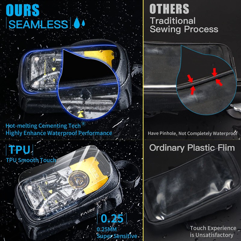 Faireach Bicycle Frame Bag Waterproof