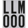 Hillman 3" Black and Silver Reflective Adhesive Letter Pack