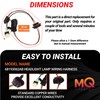 MQparts 2PCS 68193062AB Headlight Lamp Wiring Harness Compatible with Dodge
