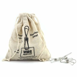 Wire Pegs Stainless Steel TINY Pegs 4.3cm long - 201 Grade (72 pegs) Craft pegs, Photos, Paper Clip, Pack of 72 Pegs