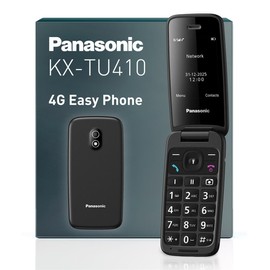 Panasonic KX-TU410 4G Klapphandy, 2,4 Zoll, Schwarz