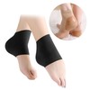 Cracked Heel Care / Heel Protection Gel Pad / Anti-Callus 3D Band / Sock Liner 3D Band Type Heel Pad (Black) 2ea