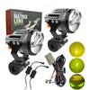 BOZCCZO Motorcycle Fog Lights Led Kit Lemon Green/Amber Fog Light