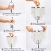 Touch Control Crystal Table Lamp with USB C+A Charging Ports,