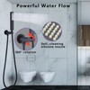 Backnets Solid Brass Handheld Shower Head Arc Design High Pressure
