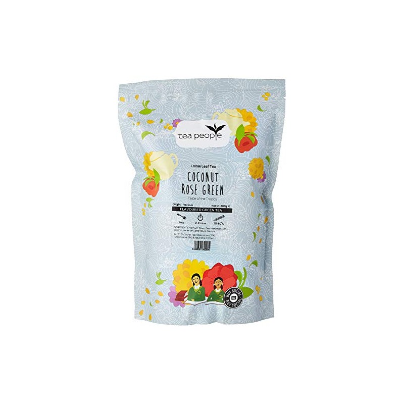 Tea People Coconut Rose Green - 200g Refill Pack