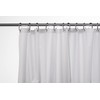 Croydex White Shower Curtain Made from 100% Recycled Poyester, with