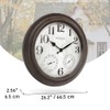 Presentime & Co. 26" Clifton in/Outdoor Farmhouse Clock with Thermometer