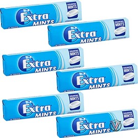 Extra Peppermint Sugarfree Mints 16 Pieces 6 x 28g