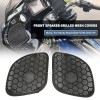 Unbranded Black Front Fairing Speaker Grill Covers Mesh For Harley