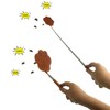 3Pcs Extendable Fly Swatter Manual, Telescopic Fly Swatters Heavy Duty