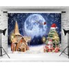 ASDCXZ Christmas Photo Background 2.2 x 1.5 m, Dream Night