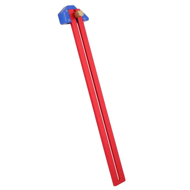 Woodworking T Square Ruler Aluminum Alloy Adjustable Angle Scriber Carpentry