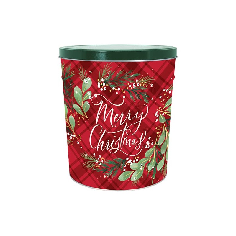 C.R. Frank Popcorn - Gourmet Popcorn Tin, 3.5 Gallon, Christmas