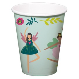 Folat 27603 Biecchieri per feste Fata Biecchieri - Fabulous Fairy - 250 ml - 10 pezzi Usa e getta per feste di compleanno per bambini