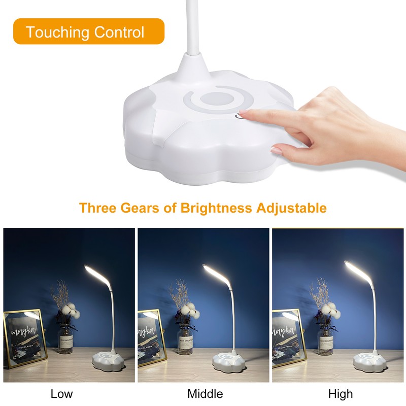 Eye Protections Leds Table Lamp Home Office Touching Control Eye-caring