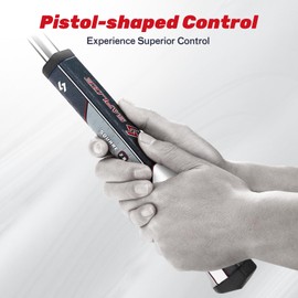 SAPLIZE Midsize Golf Putter Grip, Lightweight Golf Grips, Innovative Pistol Shape with Anti-Slip Pattern, Red/Grey