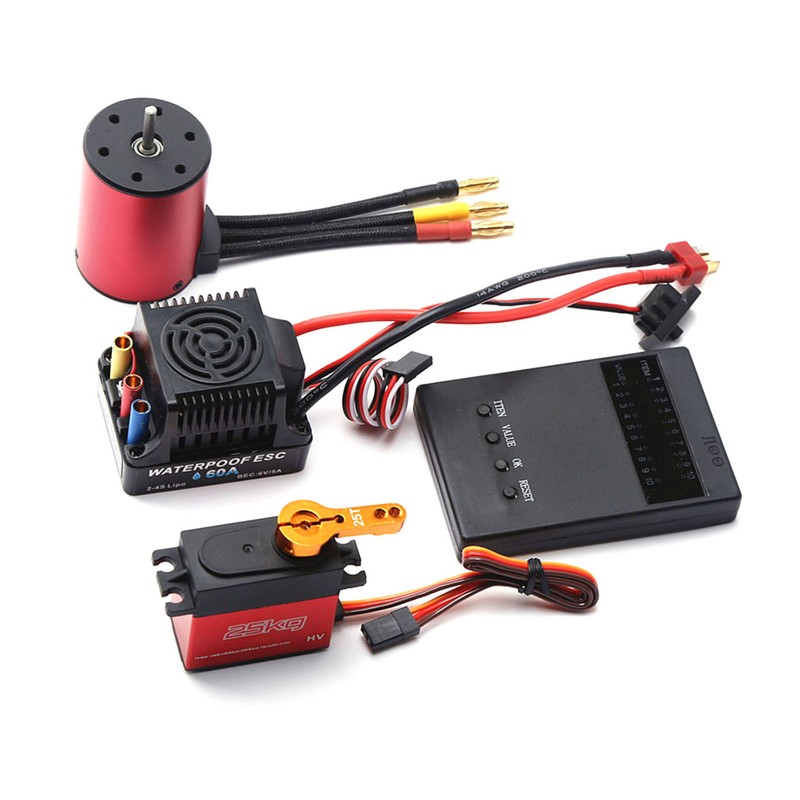 2300KV Brushless Motor 3650 Waterproof Motor with 60A Brushless ESC